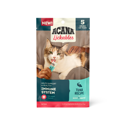 ACANA Cat Lickables Pouch Tuna Recipe 2 Lickables, Tuna Recipe, Cat Treats